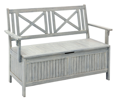 4' GRY Storage Bench