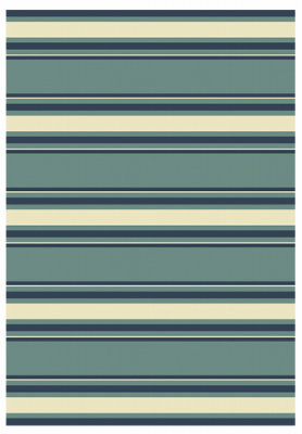 5x7 BLU Stripes Rug