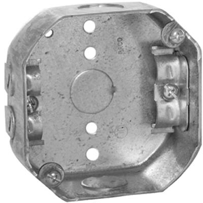 4x1-1/2 Steel Octagon Box /Clamp