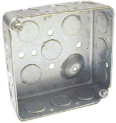 4x1-1/2" Steel Square Box