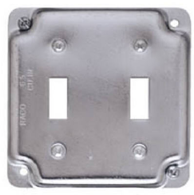 4" Squ Steel Double Toggle Cover