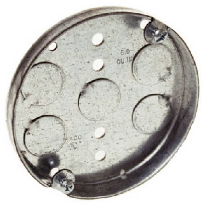 4"x1/2" Steel Round Ceiling Pan
