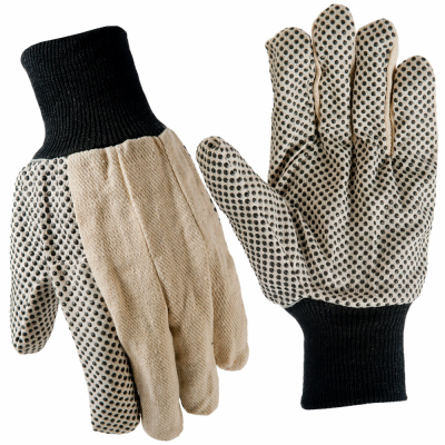 LG Mens Dot Canvas Gloves