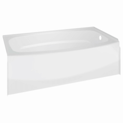 60x30 White RH Curved Tub