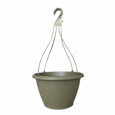 12" Green Round Hanging Basket