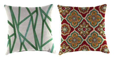 Palm/Jewel Toss Pillow