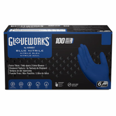 100CT LG BLU Nitr Glove