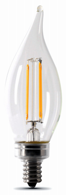 2PK 5.5W SW Flame Bulb