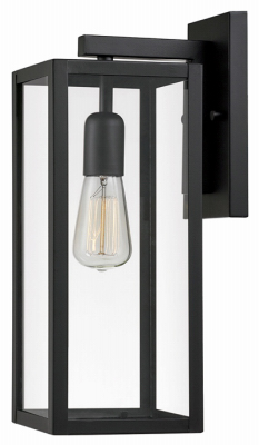 1LGT BLK Wall Lantern