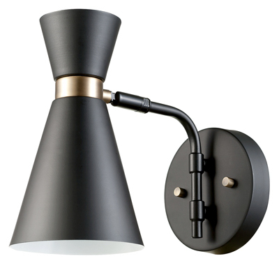 Belm 1LGT BLK Sconce