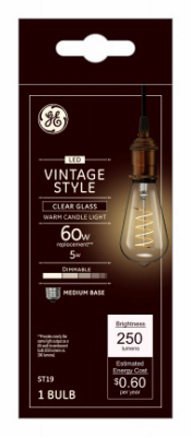 GE 5W WW ST19 Vintage Bulb