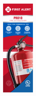 Rechargeable Commercial PRO10 Fire Extinguisher