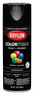 12oz Gloss Black Krylon ColorMax
