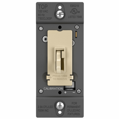 Ivory CFL/LED Toggle Dimmer