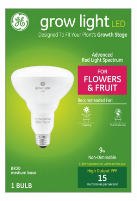 GE 9W White BR30 Grow Lamp
