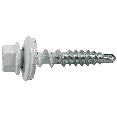 LB 10x1" WHT Roof Screw