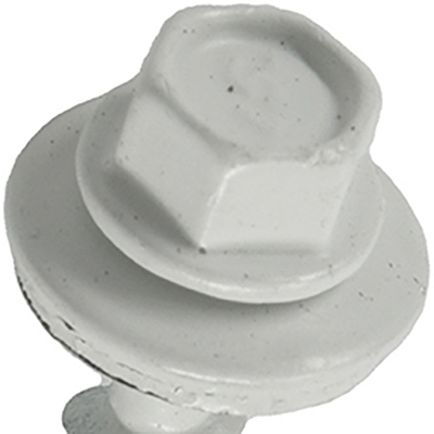 LB 10x1" WHT Roof Screw