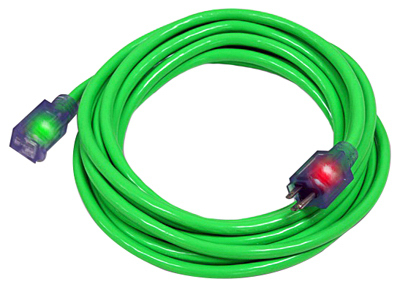 100' 14/3 Green EXT Cord