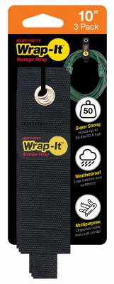 Wrap-It 10 in. Heavy-Duty Storage Straps, 3-Pack