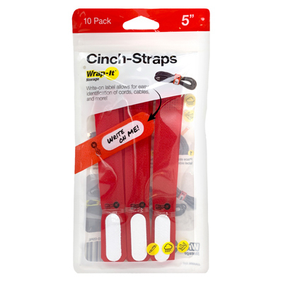 10PK 5" RED Stor Straps