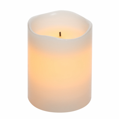 Flameless Pillar Candle, 3" x 4"