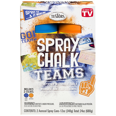 2PK ORG/BLU Spray Chalk