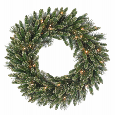 HW 24" GLD Art Wreath