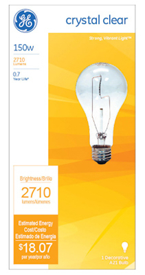 GE150W CLR STD LGT Bulb