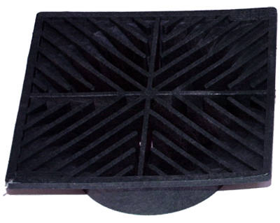 6X6 GRATE X 4" PIPE BLACK NDS