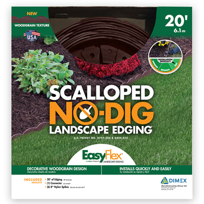 20' BRN No Dig Edge Kit Easyflex