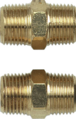 2PK 3/8"Male Hex Nipple