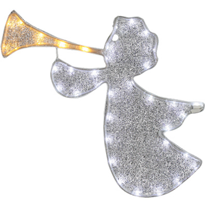 HW SLV Angel/Trumpet