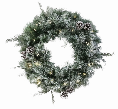 HW 24" CLR Art Wreath