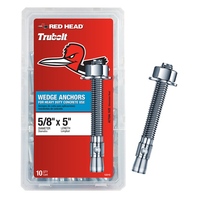 10PK 5/8x5 WDG Anchor