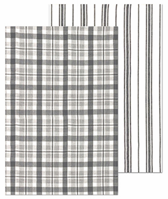 2PK 28" GRY Farm Towels