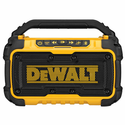 DeWALT DCR010 Bluetooth Speaker, Tool Only, 20 V, Bluetooth, 15 hr Battery