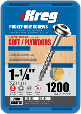 Kreg 1200CT 1-1/4" Pocket Screw