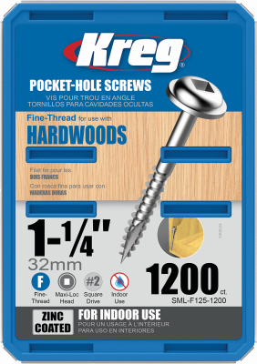 Kreg 1200CT 7x1-1/4 Pocket Screw