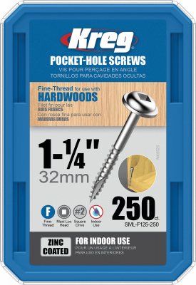 Kreg 250CT 7x1-1/4 Pocket Screw