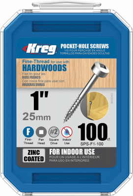 Kreg 100CT 7x1 C Pocket Screws