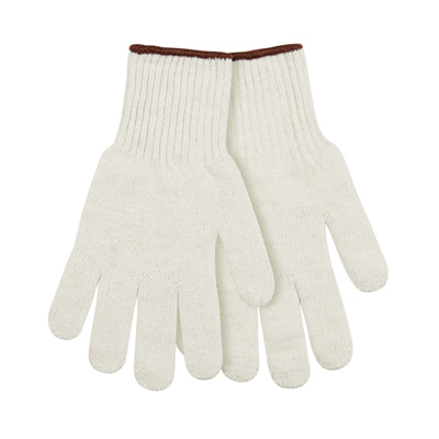 SM WHT Poly/Cott Glove