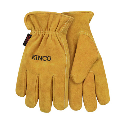 50XXL   GLOVE SUEDE COWHIDE GOLD