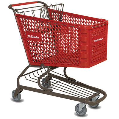 MED Red/GRY Shop Cart