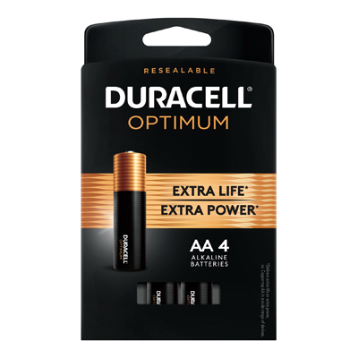 Duracell Optimum 4PK AA Battery