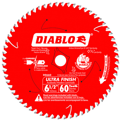 6-1/2x60T Finish Blade