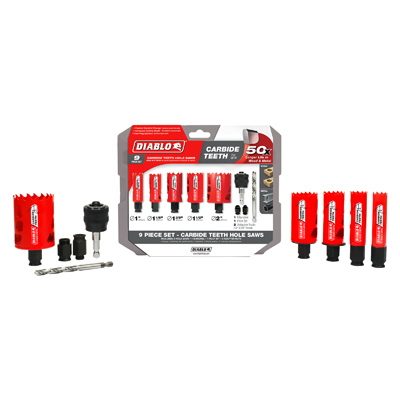 9PC Carb Hole Saw Set