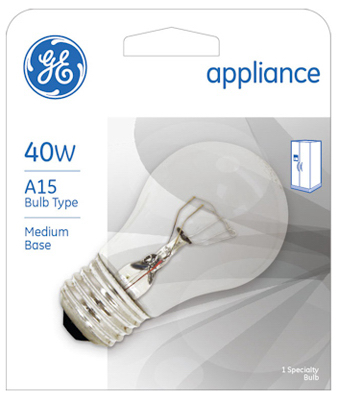 GE 40W Clear Appliance Bulb