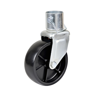 Trailer Jack Caster with Poly Wheel