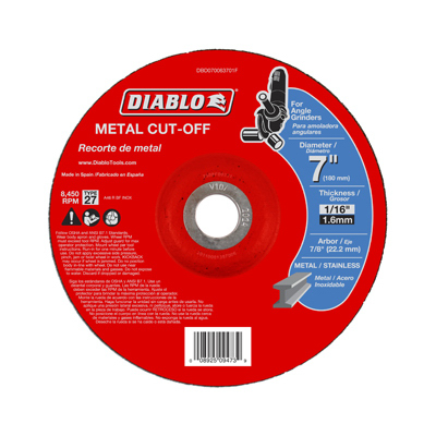 7x1/16x7/8 Metal Cut-Off  Disc