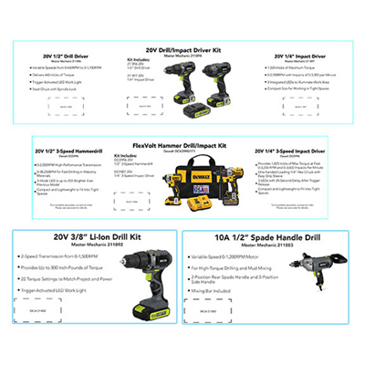 B&D PWR Tool Cards